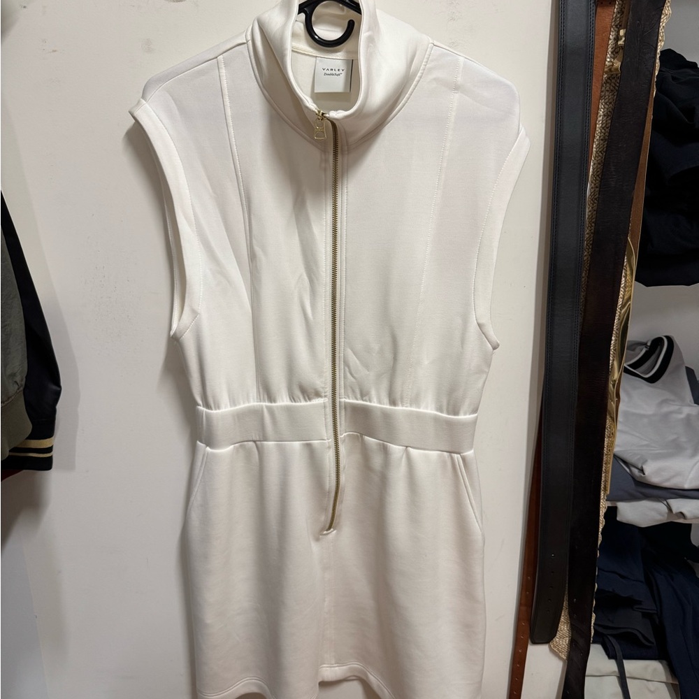 Cream varley dress doublesoft